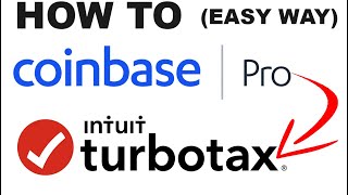 Coinbase Pro Tax Reporting Via TurboTax  Crypto Exchange Tax Filing Help [upl. by Byrom340]