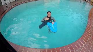 How To Do A Flutter Kick With A Kick Board For Beginner Swimmers Swimming Lessons For Adults [upl. by Ekle]