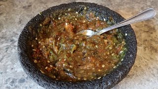 Chile del Molcajete Receta 100 Mexicana [upl. by Llesig]