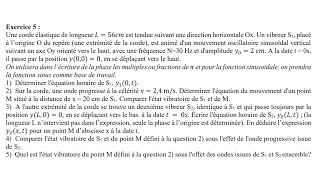 Exercice 5 TD – ONDES ET VIBRATIONS [upl. by Flanigan436]