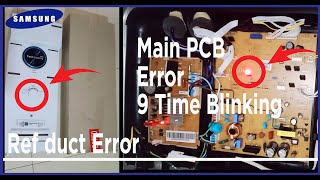 Samsung Nofrost Inverter Low Cooling Ref Side And 9 Time Red Light Blinking On Main PCB [upl. by Stig]