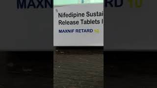 Maxnif Retard10 mg tablet Nifedipine sustained release 10 mg [upl. by Penelopa688]