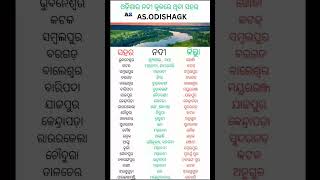 ଓଡ଼ିଶାର ନଦୀ କୂଳରେ ଥିବା ସହର ନାମ ଜାଣିବା Know the name of the city on the banks of river Odisha।shorts [upl. by Abbotsun]