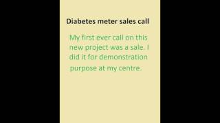 Diabetes meter sales call [upl. by Eninnej]