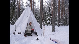 BUDGET VINTERTIPI MED KAMIN [upl. by Omor644]