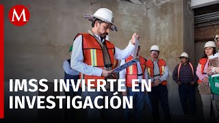 Zoé Robledo supervisa la construcción del Centro de Investigación en Biomédica Molecular [upl. by Innavoeg796]