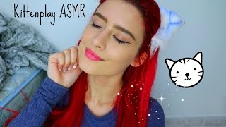 Kittenplay ASMR  Soft spoken Meow sounds Fabric sounds tapping [upl. by Tihor]