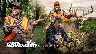 Midwest Whitetail Hunts  Almost 2 HOURS of Giant Deer Hunts  Chasing November Episodes 46 [upl. by Albertine777]