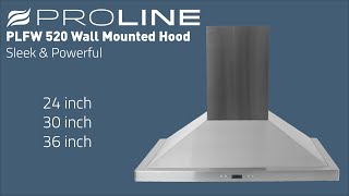 PLFW 520 Wall Mounted Range Hood  24 30 amp 36 [upl. by Atiugal816]