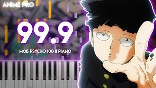 999  Mob Psycho 100 IIseason2 OP synthesia piano tutorial MOB CHOIR feat sajou no hana [upl. by Iyre]