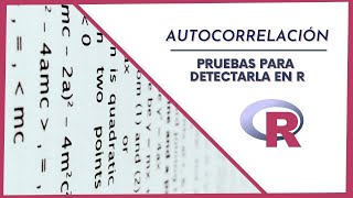 Autocorrelación en R Pruebas para Detectarla [upl. by Earahs534]