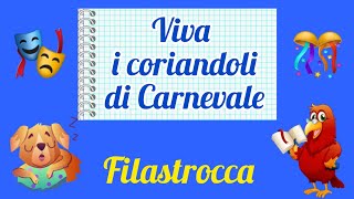 Gianni Rodari  Viva i coriandoli di Carnevale Filastrocca [upl. by Namref225]