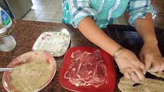 CHULETAS DE PUERCO CON ARROZ BLANCO EN CREMA [upl. by Adest]