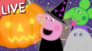 Peppa Pig Full Episodes 🔴 LIVE Spooky Halloween Episodes STREAMING NOW 🎃 Kids Videos 💕 [upl. by Leahcimdivad555]