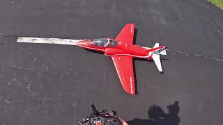 20240703 FlyFly BAE Hawk Red Arrows 90mm maiden crash [upl. by Jezebel897]