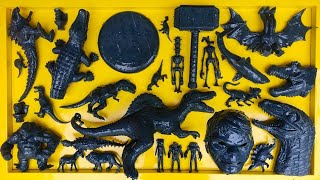 Satisfying Jurassic World Dominion Kong x Kong Trex Brachiosaurus Dilophosaurus Velociraptor [upl. by Iveson60]