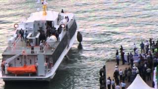 port de bejaia bateau alger bejaia  INAUGURATION vue d en haut [upl. by Enal]