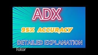 ADX indicator explained 1 min Strategy QUOTEX [upl. by Josepha814]