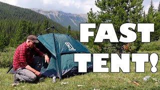 Reactive Outdoor 3 Second Tent in the Rockies  3 Secs Tent Setup is Fast amp Take Down is Fast [upl. by Pantheas]