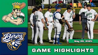 2024 Highlights Burlington Bees vs Clinton LumberKings 5282024 [upl. by Notselrahc93]