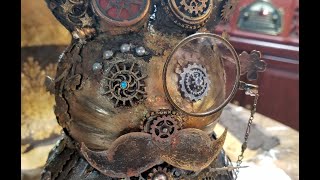 Steampunk Bunny Mixed Media Spring Project [upl. by Nomma]