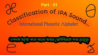 Classification of International phonetic Alphabet IPA Sound Bangl [upl. by Ecirehs941]