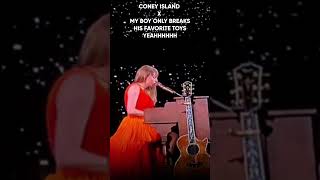 Taylor Swift Plays Coney Island Mashup At Wembley London N6 taylorswift erastour shorts [upl. by Natek]