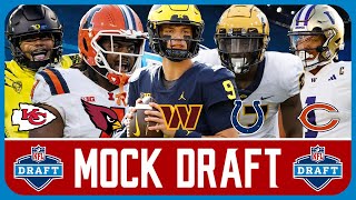 2024 NFL Mock Draft 30  Full 1st Round With Trades [upl. by Nahij989]