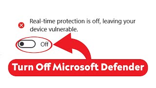 How to Turn Off Microsoft Defender in Windows 1011 [upl. by Ilrac]