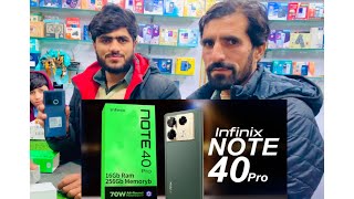 Infinix Note 40 Pro Unboxing 16Gb Ram 256Gb Memory Full Box With Wirelees Charger Black Colour [upl. by Matt]