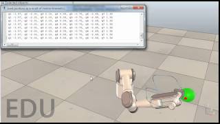 Inverse Kinematics of a 7DOF Manipulator  VREP Tutorial [upl. by Nnylkoorb]