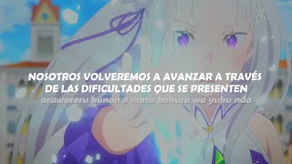 ReZero op 5 Season 3 Full  Reweave by Konomi Suzuki  Sub español Romaji and Lyrics [upl. by Boyes]