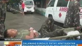 NTG 2 sundalo patay 4 sugatan matapos tambangan ng mga umanoy NPA sa Quezon [upl. by Anekahs710]