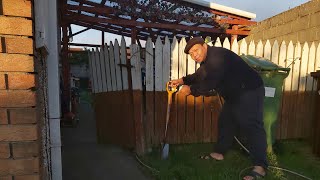 How to change rotten post on a wooden gate Easy DIY [upl. by Cchaddie242]