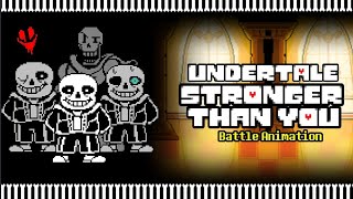 Undertale  Stronger Than You  Battle Animation [upl. by Conrade]