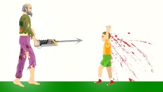 HOW TO HARPOON YOUR KID Happy Wheels [upl. by Elleb866]