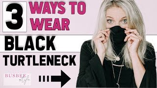 3 Ways to Wear a Black Turtleneck and Why You Need One [upl. by Trenna61]