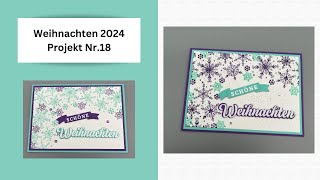 Weihnachten 2024 Projekt Nr18 Mit den Produkten von StampinUP [upl. by Mazurek]