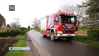 Brandweer bevrijdt vastzittende ree in hekwerk Oenerweg Heerde  ©StefanVerkerknl [upl. by Hillery]