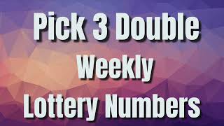 Pick 3 Double Weekly Lottery Number Suggestions  November 4 to November 11 [upl. by Farmann741]