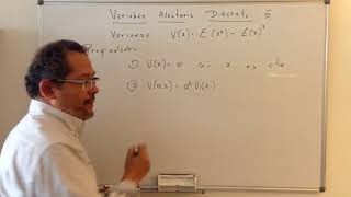 Variable aleatoria discreta 5 cálculo de varianza [upl. by Sterling]