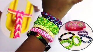 CraZLoom Bands Bracelets  My First Fishtail Loom Bracelets [upl. by Desai]