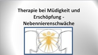 Nebennierenschwäche und Nebennierenschwäche  Therapie  von GANZMEDIZIN in Obersulm [upl. by Whiney]