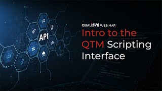 Qualisys Webinar  Intro to Scripting in QTM [upl. by Marler]