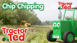 Chip Chipping 🌳  New Tractor Ted Trailer  Tractor Ted Official Channel [upl. by Beckman]