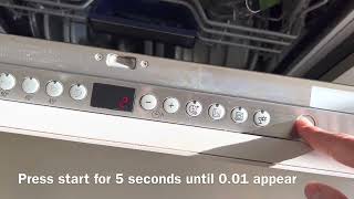 How to reset a Siemens dishwasher SN6… [upl. by Stanislas736]