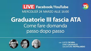 Graduatorie terza fascia ATA come fare domanda passo dopo passo [upl. by Ttegdirb]