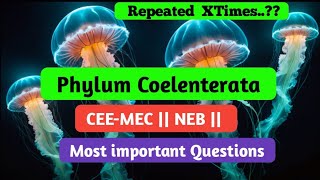 Phylum Coelenterata  Common entrance and NEB  TOP questions collections [upl. by Heber678]