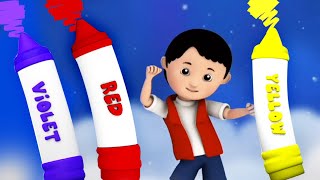 Crayons Colors Song Nursery Rhyme amp Learning Video for Children [upl. by Urbanus858]