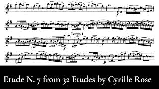 Etude No 7 from 32 Etudes for the Clarinet by Cyrille Rose [upl. by Eitsud]